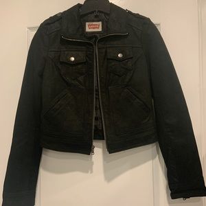 Black Levi’s Suede Jacket XS
